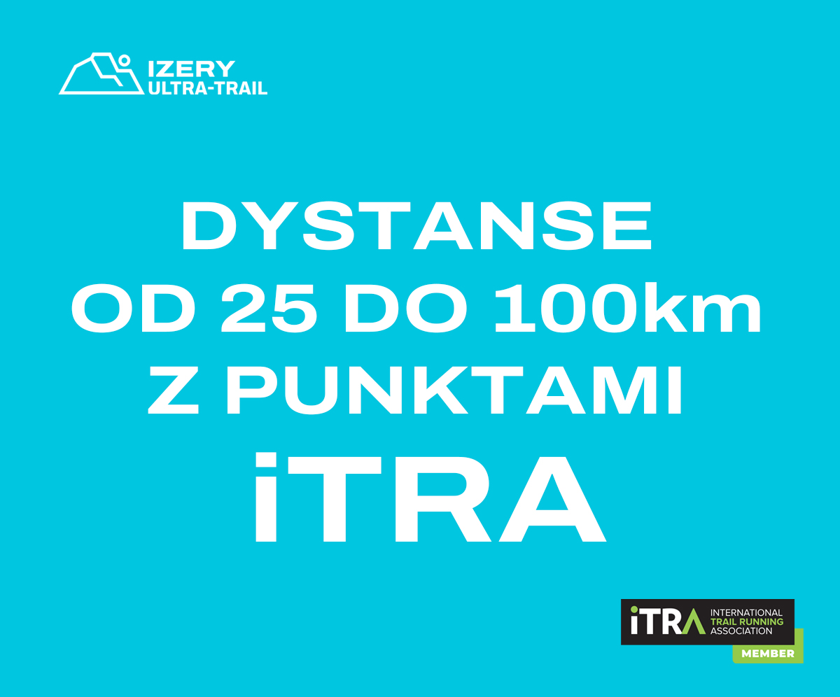 Dystanse od 25 do 100km z punktami iTRA!